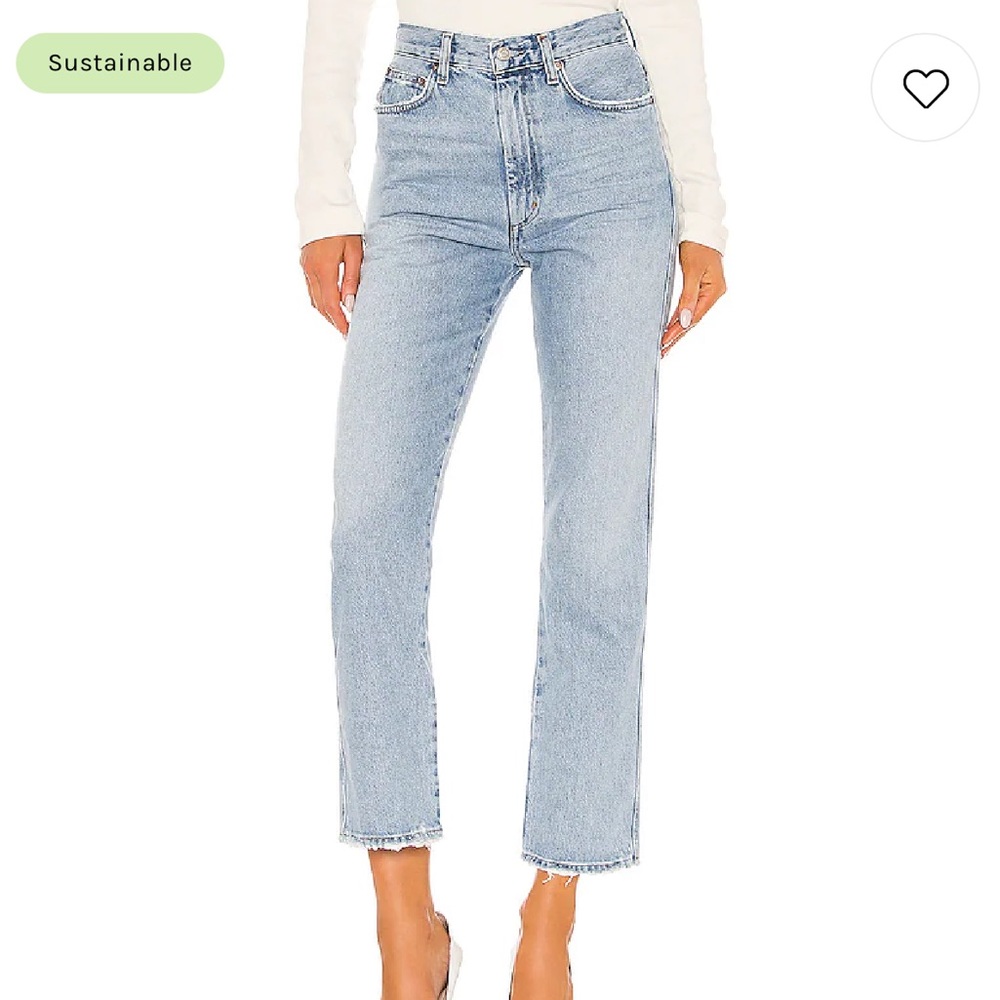 Agolde pinch waist high rise kick jeans